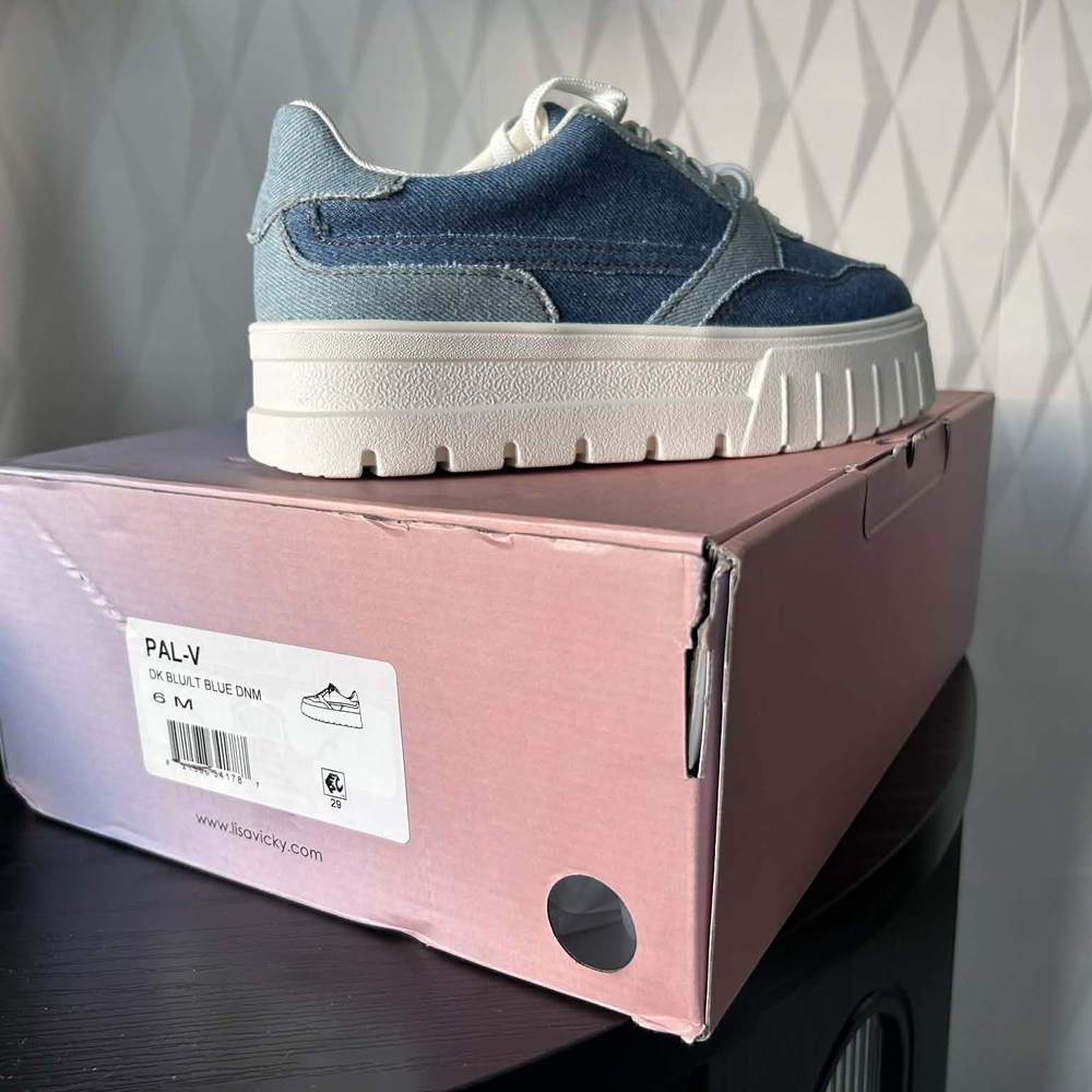 PAL-V Women's Blue Denim Athletic Shoes